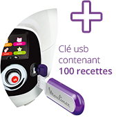 + une clé usb contenant 100 recettes