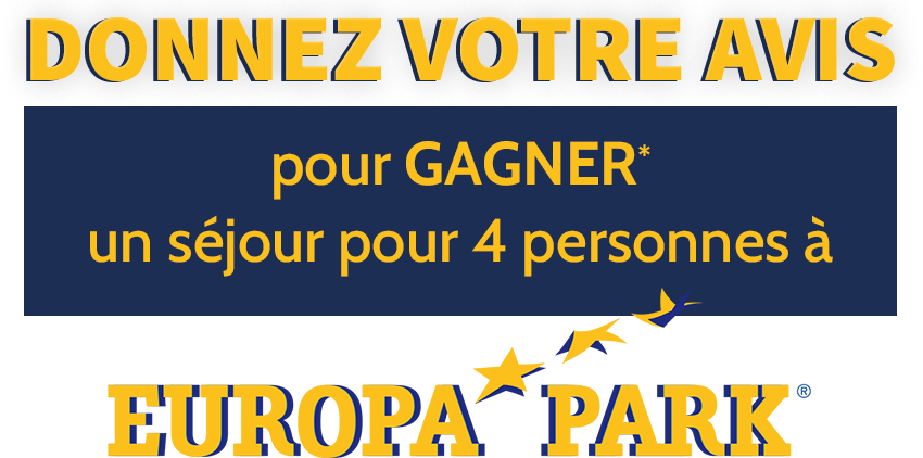 donnez votre avis pour gagner un séjour pour 4 personnes à europa park